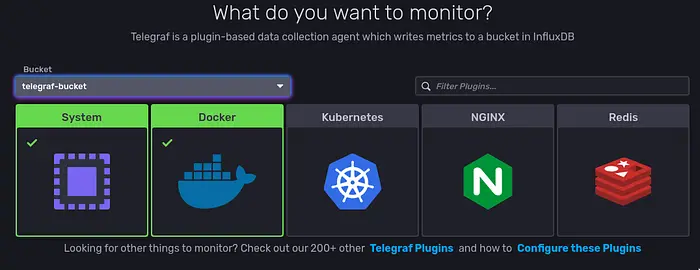 Telegraf config options