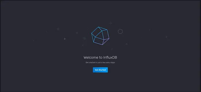 InfluxDB config screen