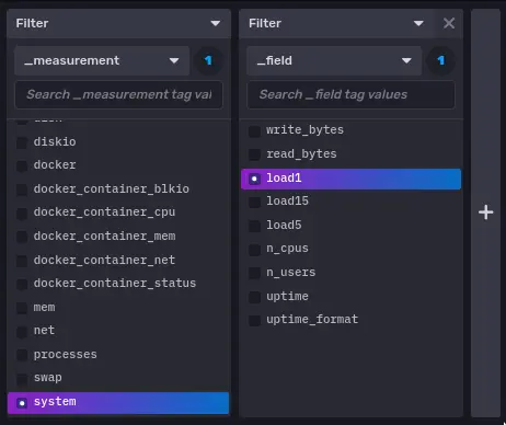 System 1 Minute Load Query